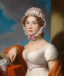 Retrato de una joven dama con cofia de encaje